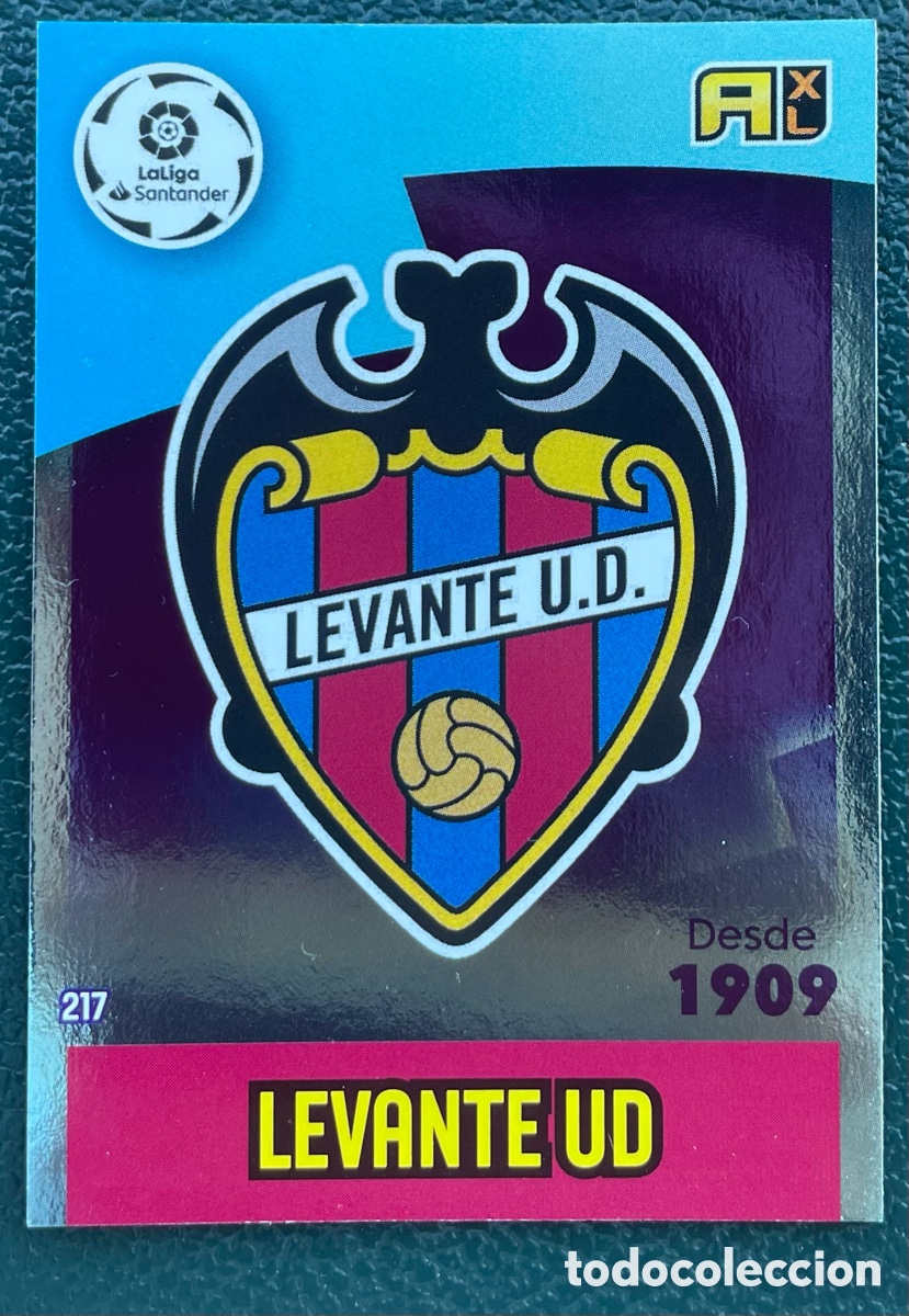 Football Stickers: 217 ESCUDO LEVANTE UD FICHAS ALBUM ADRENALYN XL 2020 2021 20 21 PANINI