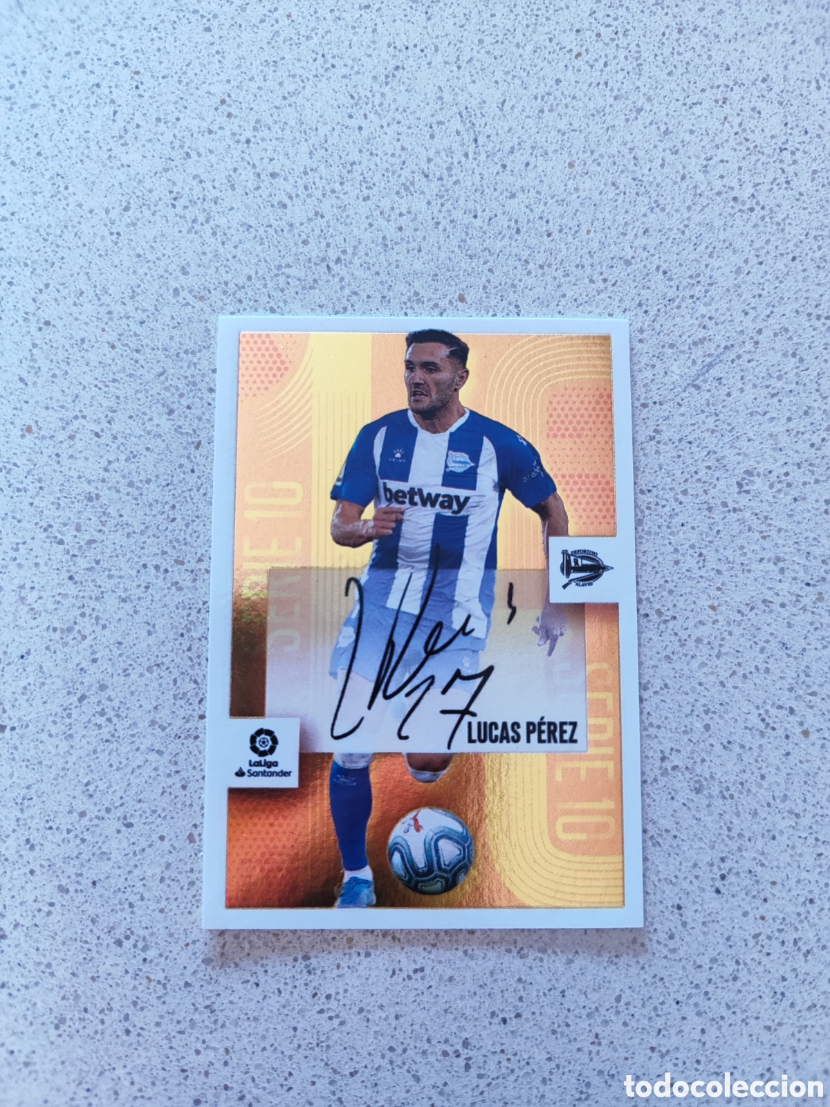 Cromos de f&uacute;tbol: CROMO n&uacute;mero 13 LIGA ESTE 20/21 LUCAS P&Eacute;REZ DEPORTIVO ALAV&Eacute;S SERIE 10