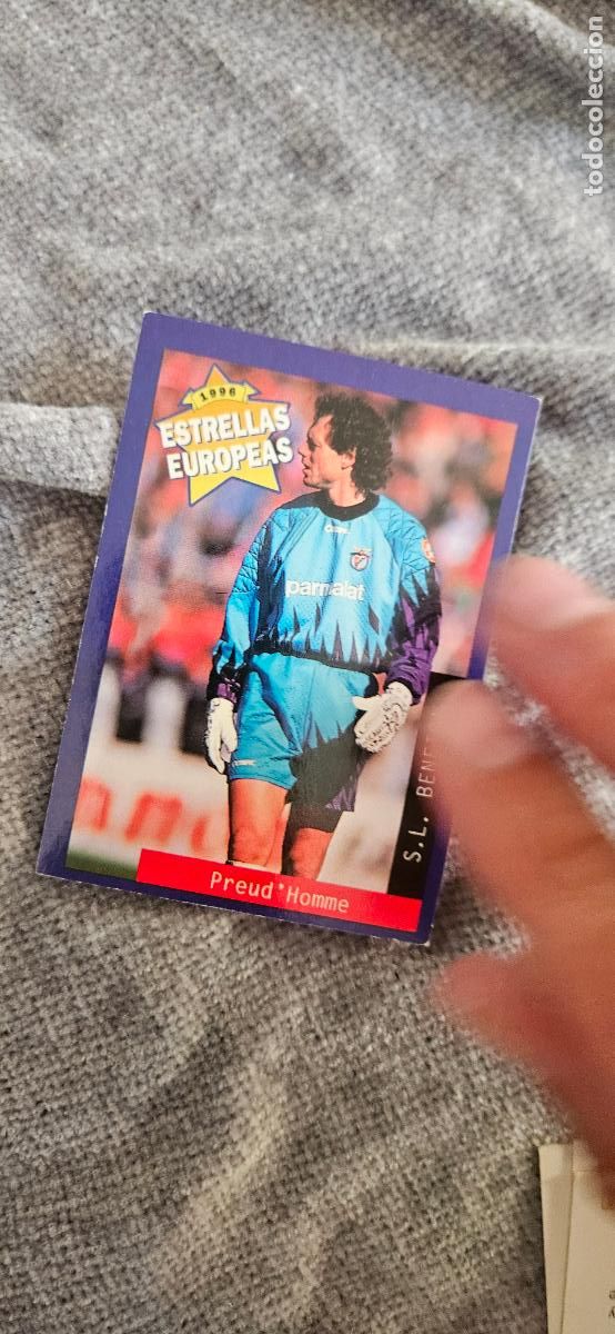 Fu&szlig;ball-Sticker: Preud homme estrellas europeas 1996 96 trading card card