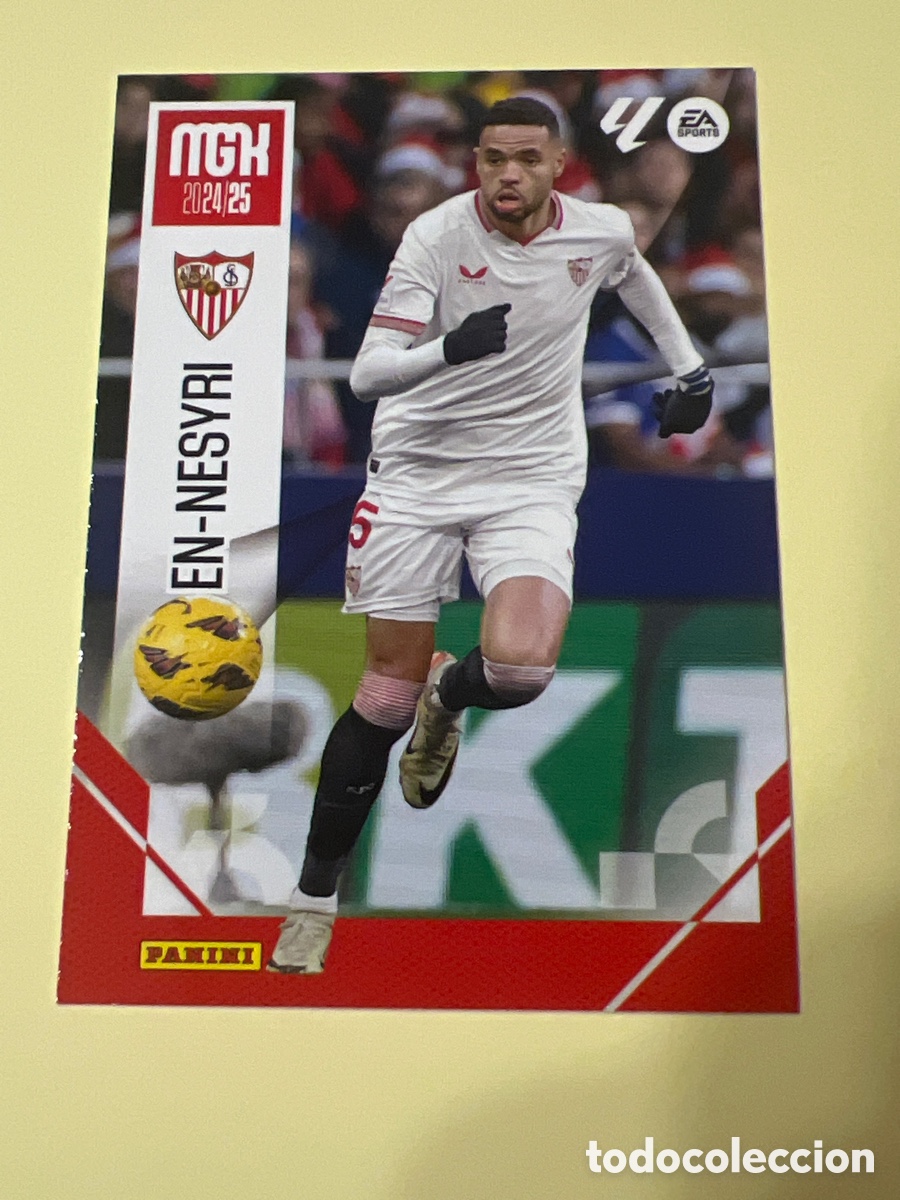 Fu&szlig;ball-Sticker: A542. EN NESYRI SEVILLA N&ordm; 322 TOP MGK 2024 2025 MEGACRAKS 24 25 PANINI