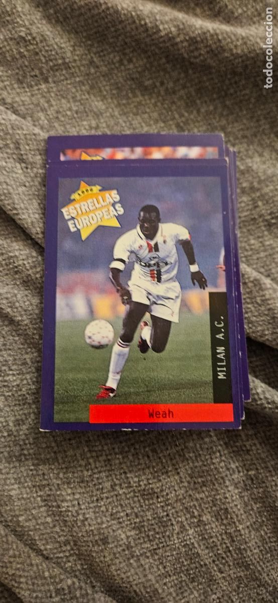 Figurine di Calcio: 94 weah estrellas europeas 1996 96 trading card card