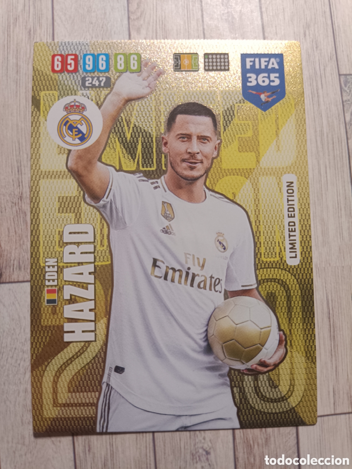 Cromos de f&uacute;tbol: EDEN HAZARD LIMITED EDITION REAL MADRID FIFA 365 ADRENALYN XL 2019 2020 PANINI 19 20