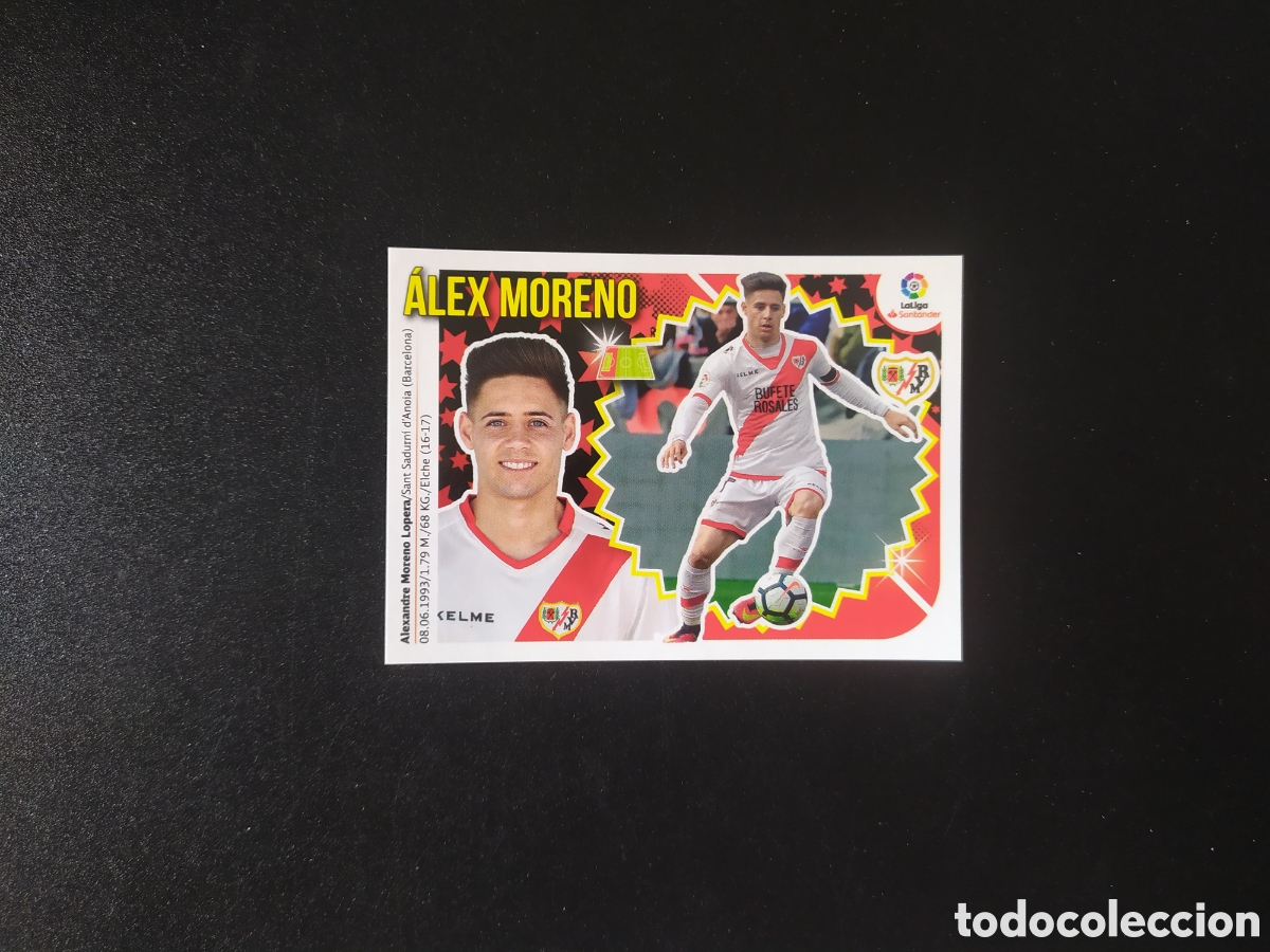 Cromos de Futebol: Liga este 2018 2019 18 19 panini Alex Moreno n&ordm; 7 Rayo Vallecano