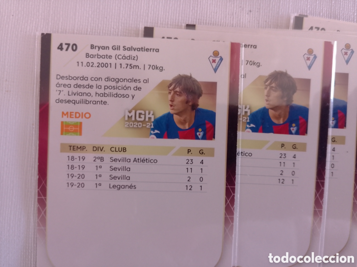 Cromos de f&uacute;tbol: Lote 20 Bryan gil megacracks - Foto 6