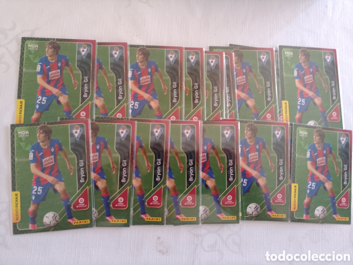 Cromos de f&uacute;tbol: Lote 20 Bryan gil megacracks - Foto 1