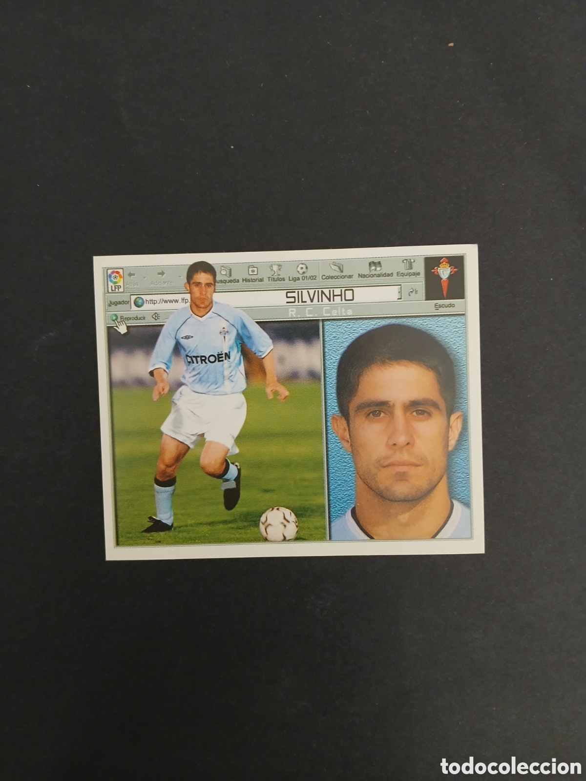 Football Stickers: SYLVINHO CELTA FICHAJE 32 LIGA ESTE 2001/02 01 02 NUNCA PEGADO SIN PEGAR