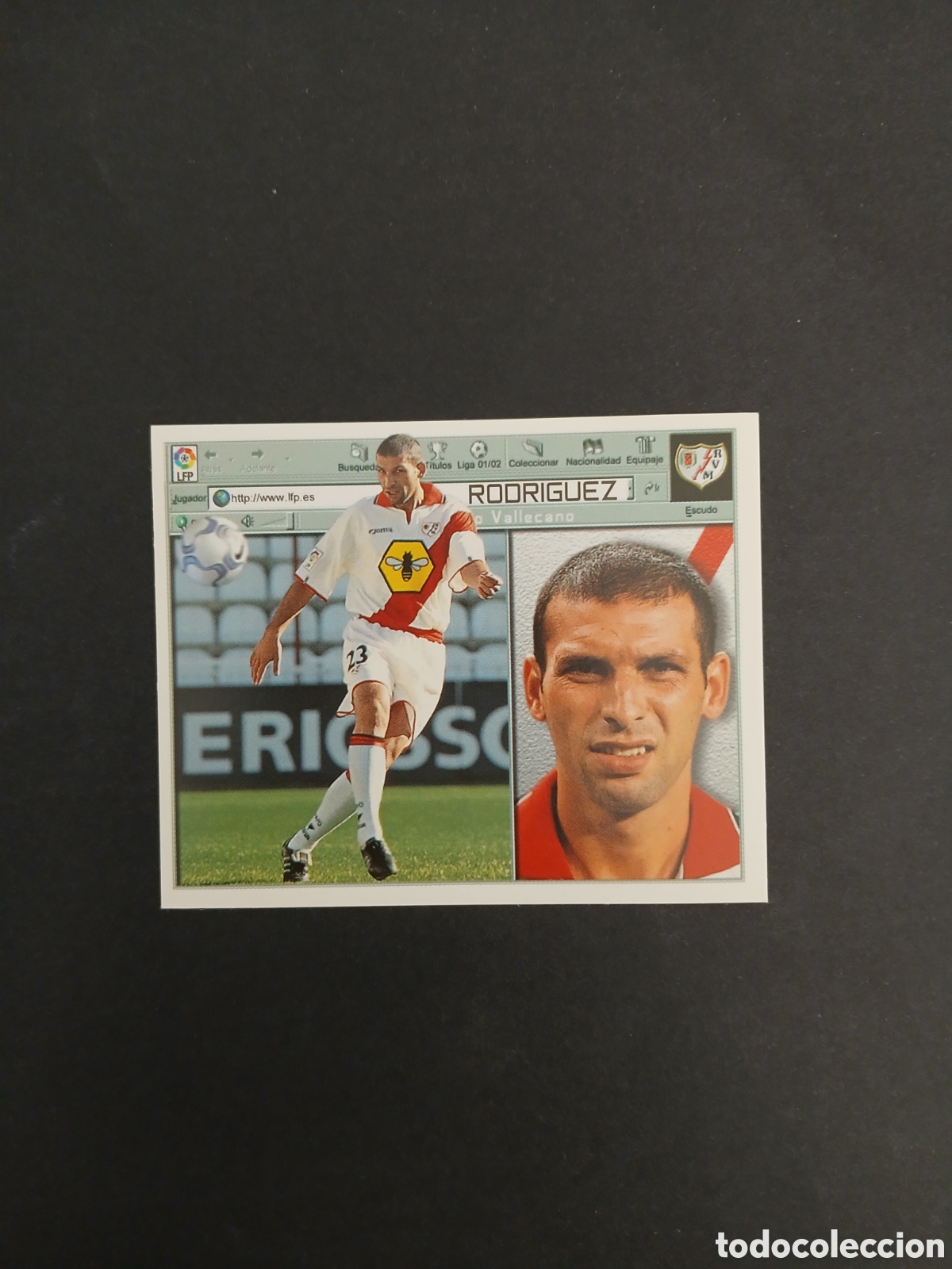 Football Stickers: BRUNO RODRIGUEZ RAYO VALLECANO FICHAJE 34 LIGA ESTE 2001/02 01 02 NUNCA PEGADO SIN PEGAR