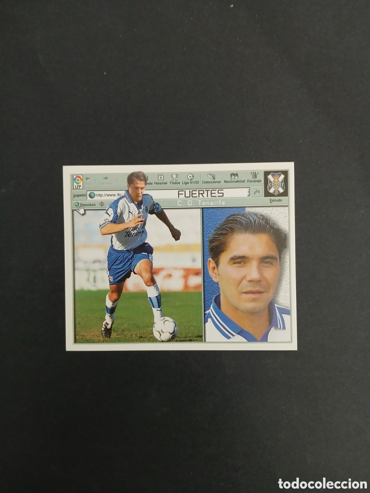 Football Stickers: FUERTES TENERIFE FICHAJE 35 LIGA ESTE 2001/02 01 02 NUNCA PEGADO SIN PEGAR