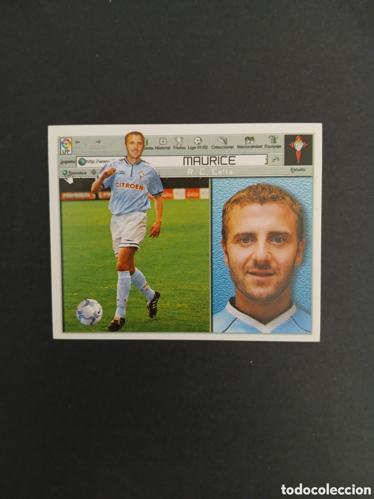 Football Stickers: MAURICE CELTA LIGA ESTE 2001/02 01 02 NUNCA PEGADO SIN PEGAR