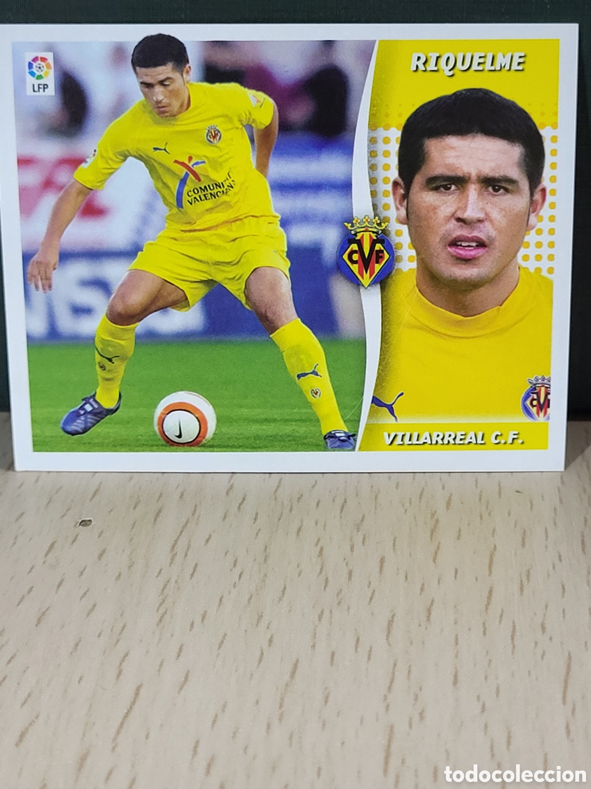 Cromos de f&uacute;tbol: RIQUELME VILLARREALC.F. CROMO LIGA ESTE 2006-2007 06 07 PANINI