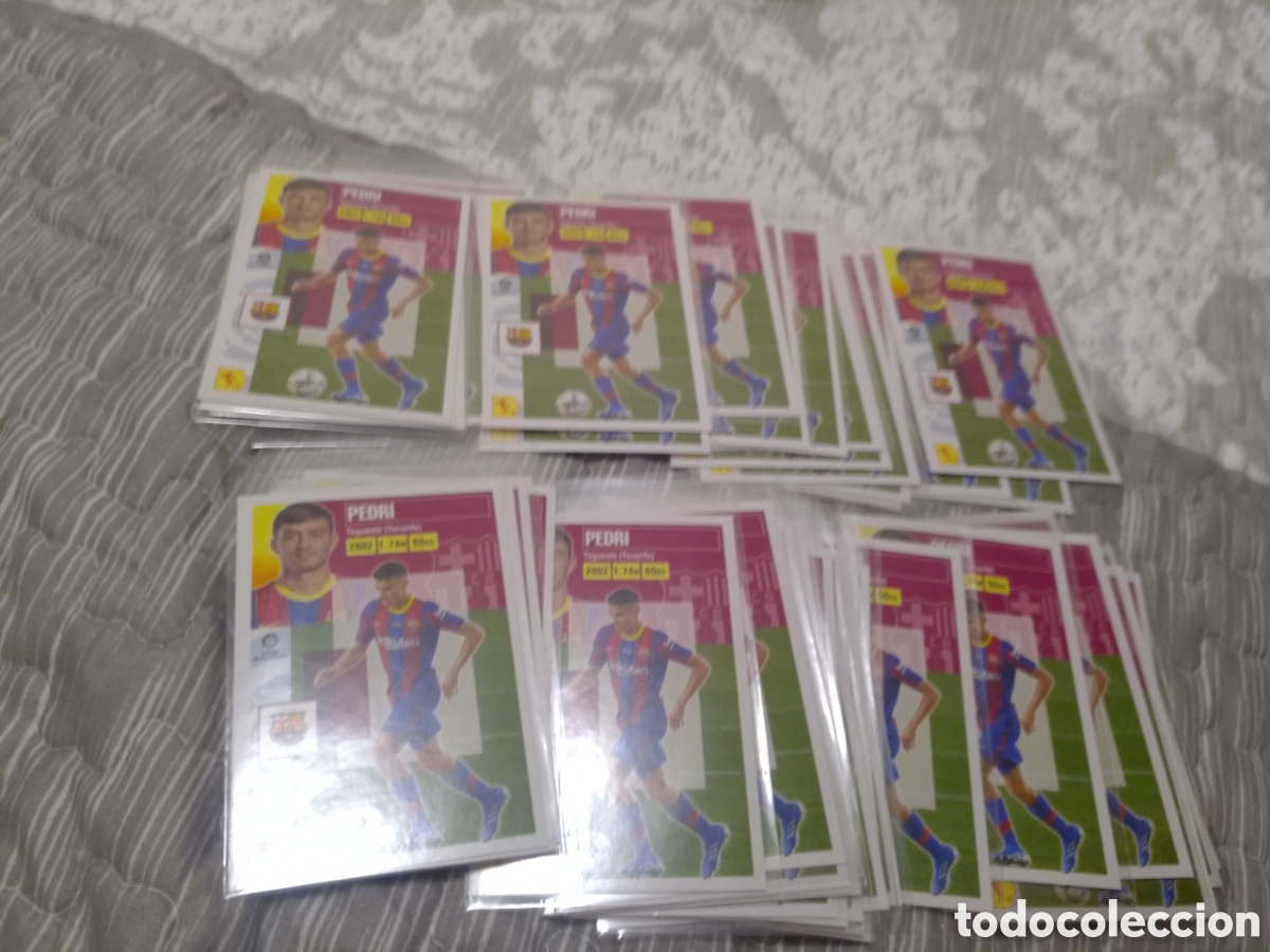 Cromos de Futebol: Lote 50 cromos pedri megacracks rookie A&ntilde;o 2020