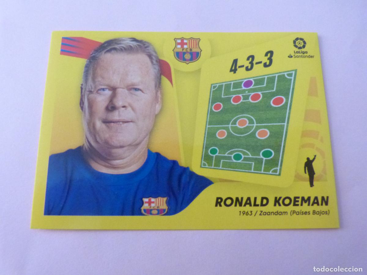 Cromos de f&uacute;tbol: CROMO FUTBOL KOEMAN F.C. BARCELONA SIN PEGAR N&ordm; 2 LIGA ESTE 2021-2022/21-22