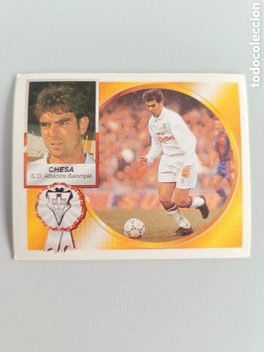 Cromos de F&uacute;tbol: Chesa. Albacete. Ediciones este 94 95. Baja