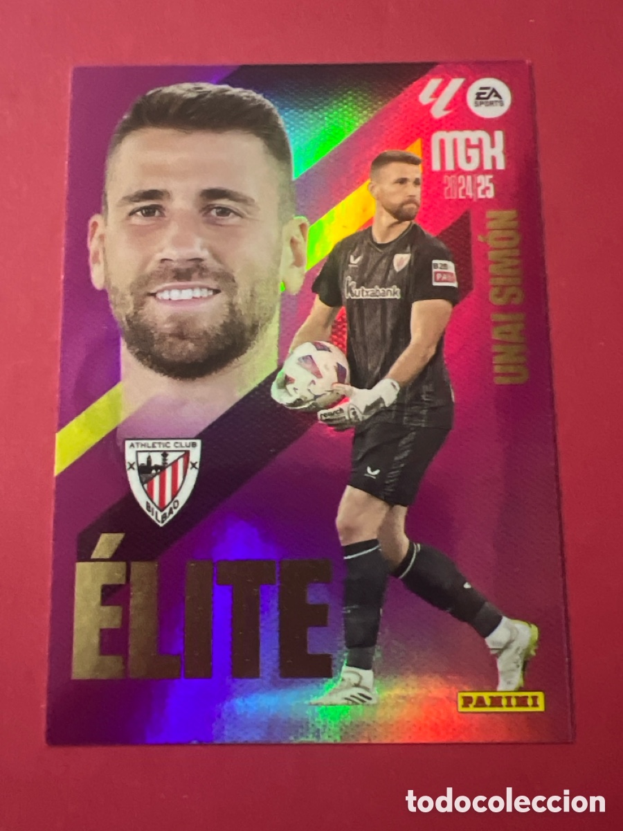 Fu&szlig;ball-Sticker: C8663. UNAI SIMON ELITE 17 ATHLETIC CLUB DE BILBAO LIGA MEGACRACKS MGK 2024 2025 24 25