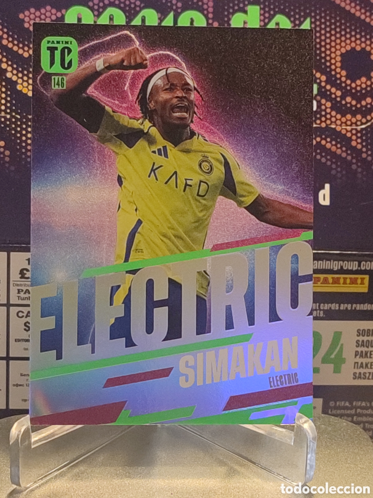 Cartes &agrave; collectionner de Football: 146 Mohamed Simakan (Al-Nassr FC) Electric PANINI FIFA Top Class 2025