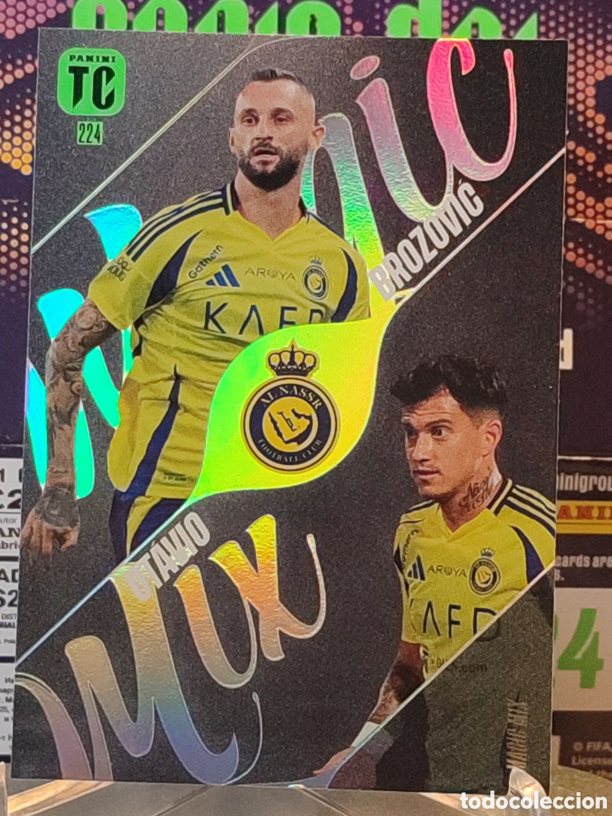 Cartes &agrave; collectionner de Football: 224 Marcelo Brozovi? / Ot�vio (Al-Nassr FC) Magic Mix PANINI FIFA Top Class 2025