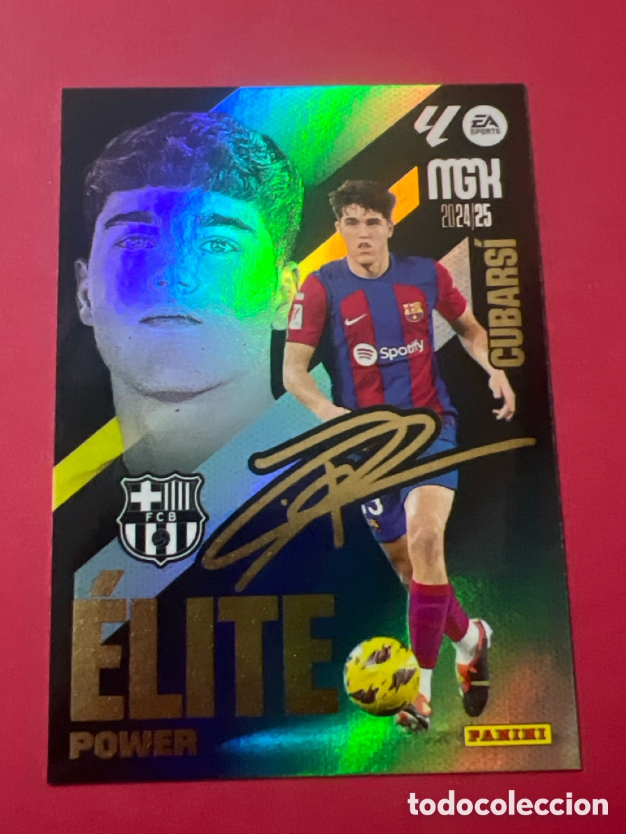 Figurine di Calcio: P 3 CUBARS&Iacute; FC BARCELONA CROMO FICHA MEGACRACKS MGK 2024-25 PANINI 2024 2025 24 25 &Eacute;LITE POWER
