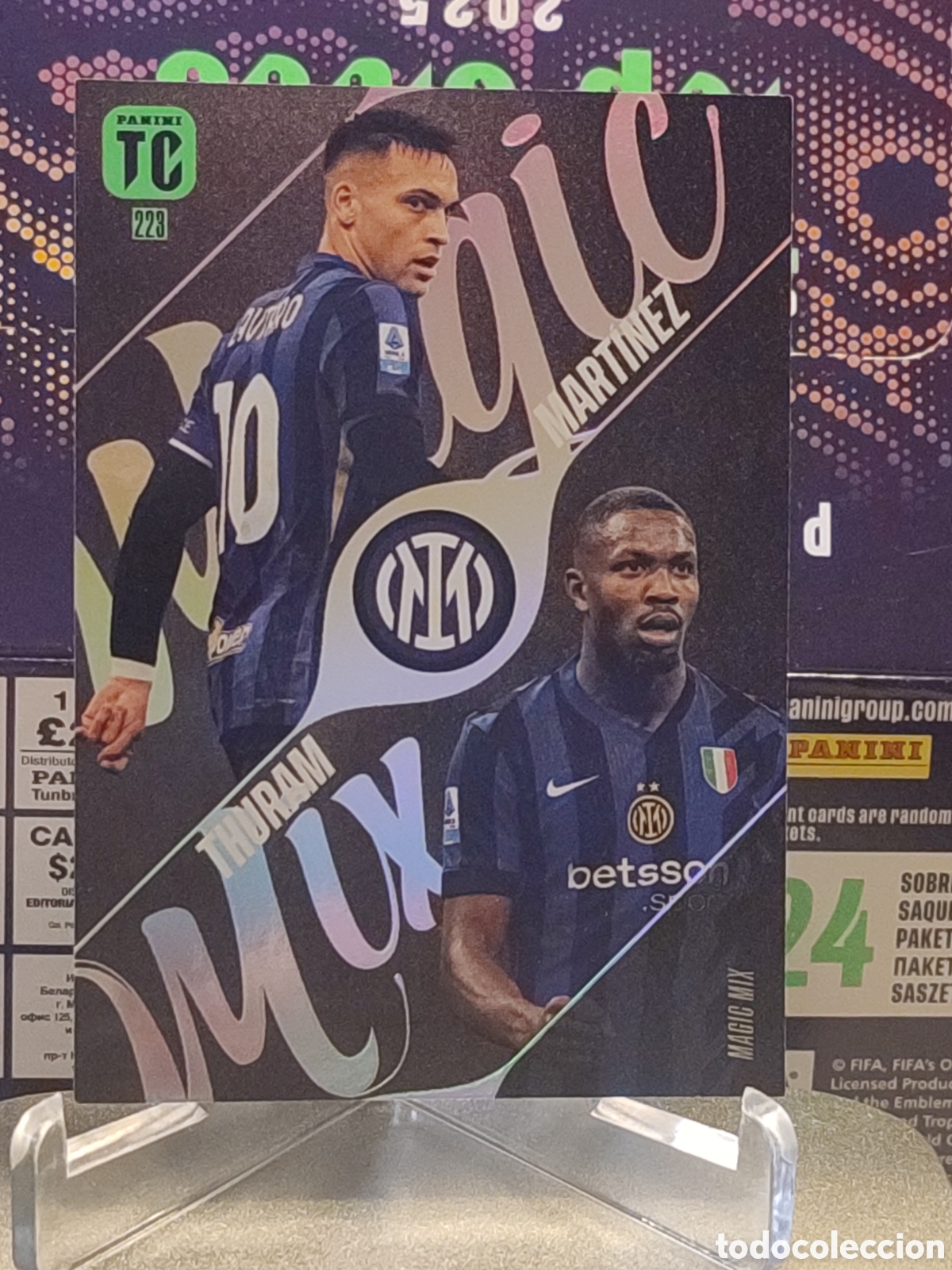 Cartes &agrave; collectionner de Football: 223 Lautaro Mart�nez / Marcus Thuram (FC Internazionale Milano) Magic Mix PANINI FIFA Top Class 20