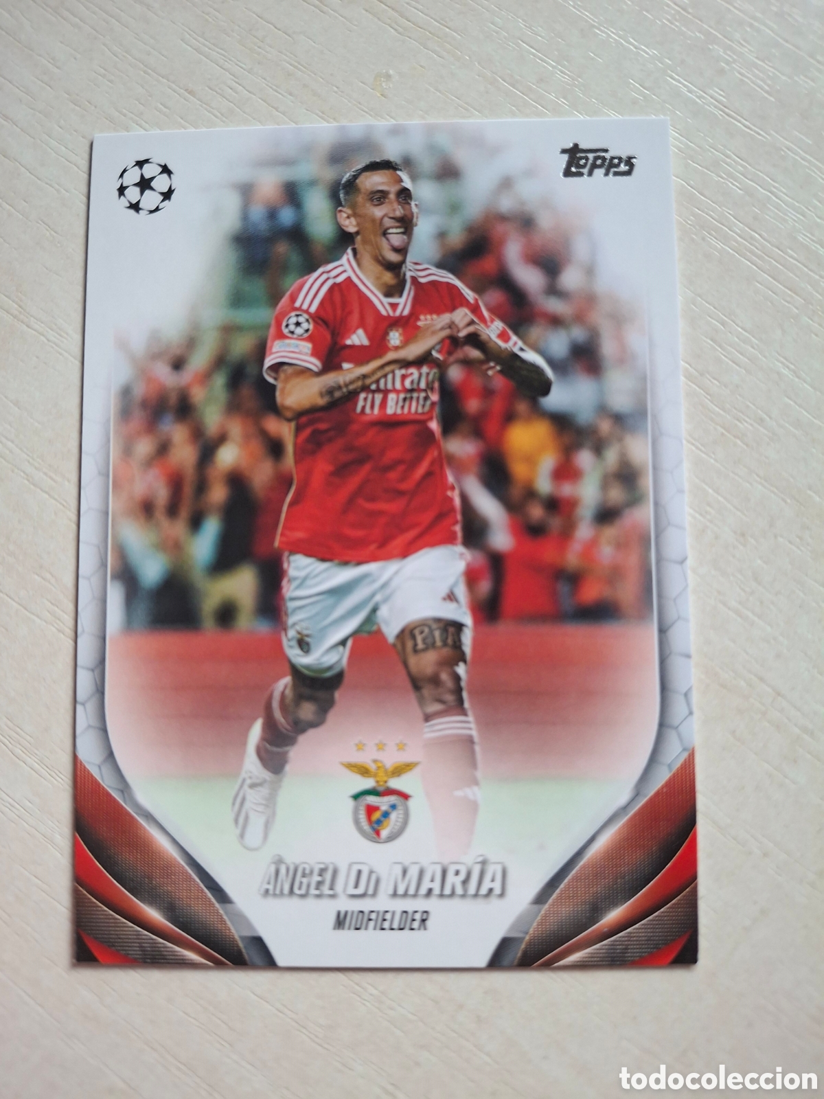 Figurine di Calcio: DI MARIA BENFICA TOPPS UCC FLAGSHIP 23-24