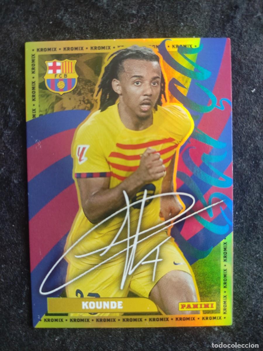 Cartes &agrave; collectionner de Football: PANINI CLUB. FC. BARCELONA 2024/25. #K33. KOUNDE &rdquo;KROMIX&rdquo;