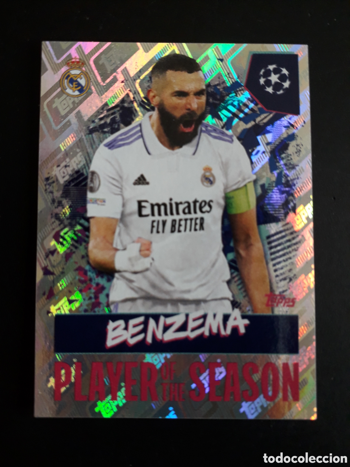 Cromos de F&uacute;tbol: BENZEMA REAL MADRID N&deg; 15 UEFA CHAMPIONS LEAGUE SEASON TOPPS 22 23 2022 2023 PEDIDO M&Iacute;NIMO 3&euro;