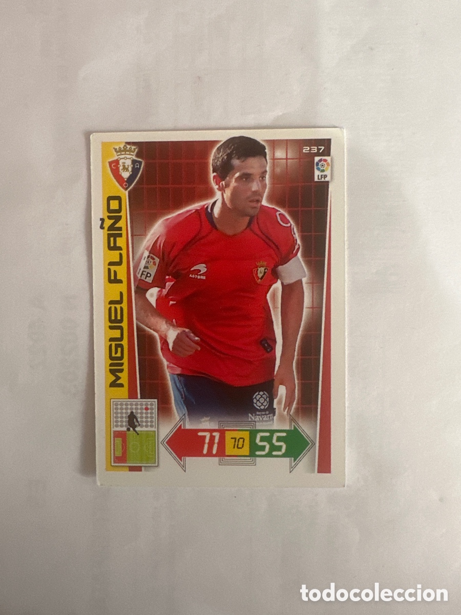Football Stickers: MIGUEL FLA&Ntilde;O 237 OSASUNA ADRENALYN LA LIGA 2012 2013 12 13