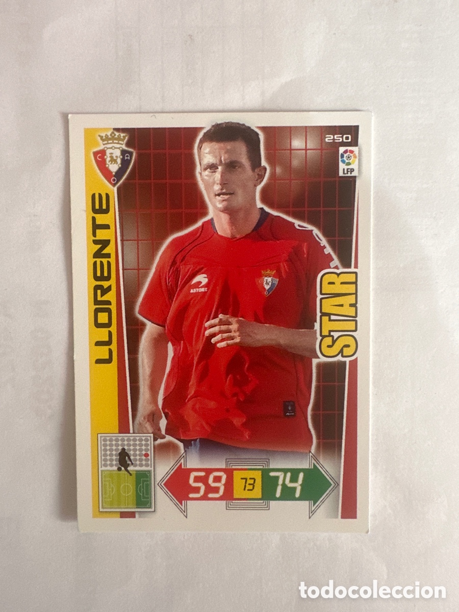 Fu&szlig;ball-Sticker: LLORENTE 250 OSASUNA ADRENALYN LA LIGA 2012 2013 12 13