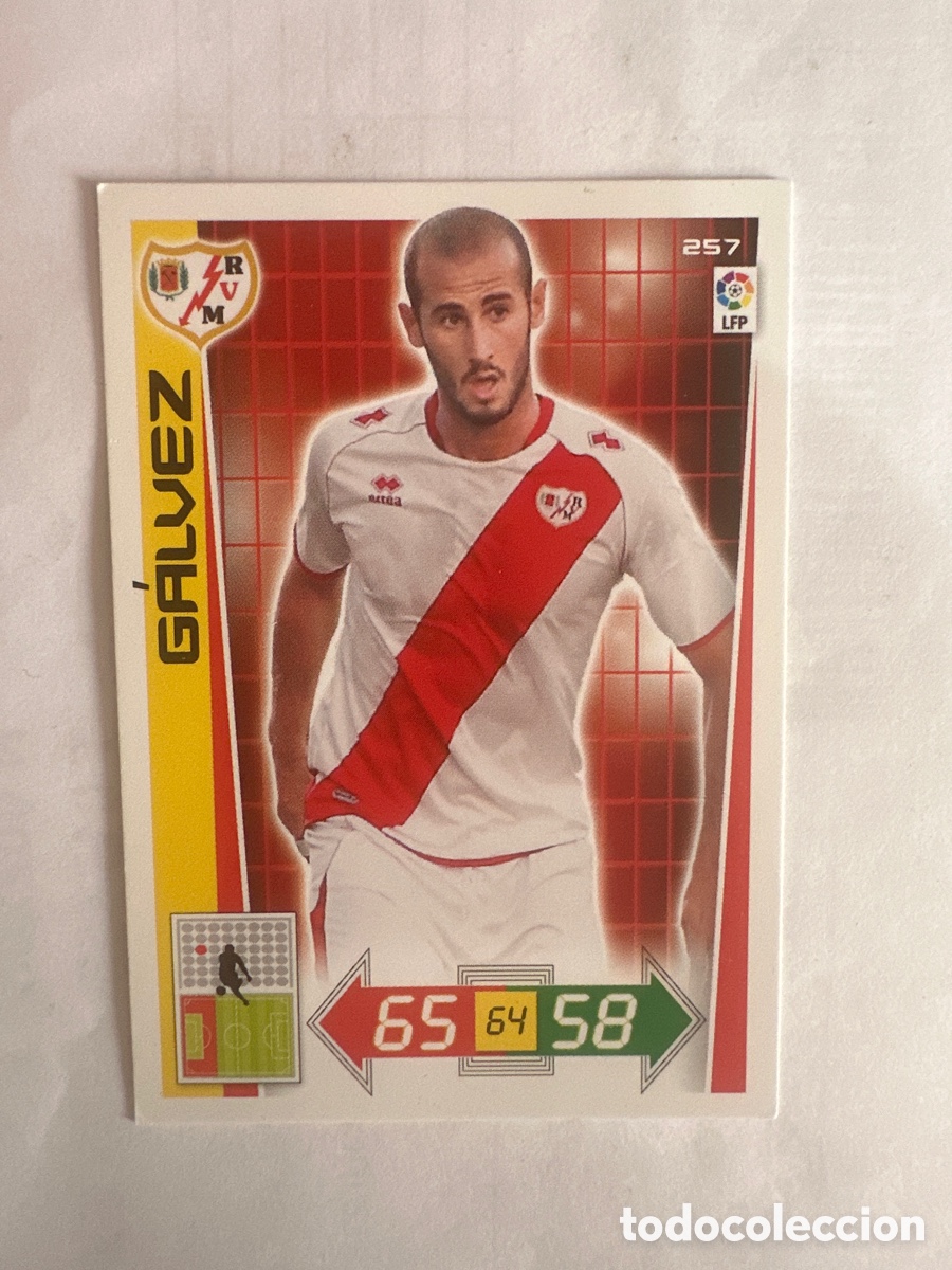 Fu&szlig;ball-Sticker: G&Aacute;LVEZ 257 RAYO VALLECANO ADRENALYN LA LIGA 2012 2013 12 13