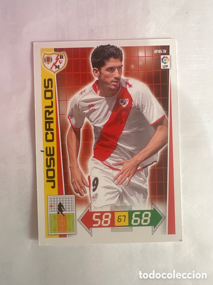 Fu&szlig;ball-Sticker: JOS&Eacute; CARLOS 263 RAYO VALLECANO ADRENALYN LA LIGA 2012 2013 12 13