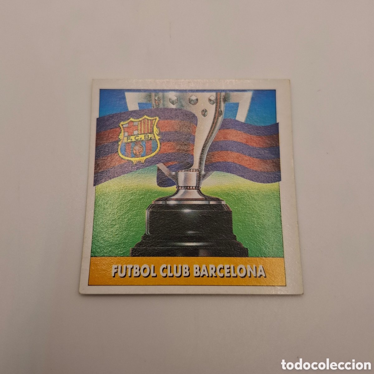 Cromos de F&uacute;tbol: 1992 1993 92 93 ESTE CROMO NUNCA PEGADO BARCELONA ESCUDO Y BANDERA