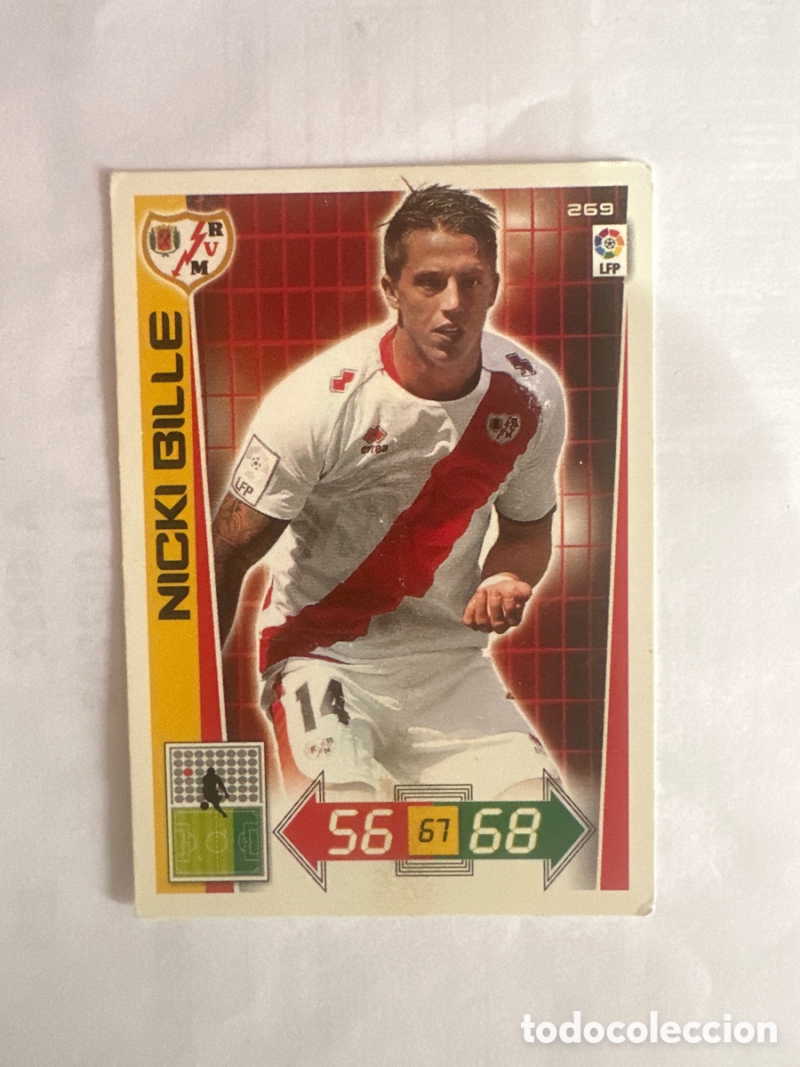 Fu&szlig;ball-Sticker: NICKI BILLE 269 RAYO VALLECANO ADRENALYN LA LIGA 2012 2013 12 13