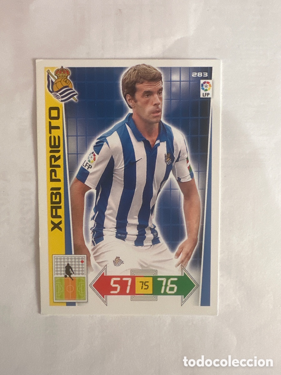 Fu&szlig;ball-Sticker: XABI PRIETO 283 REAL SOCIEDAD ADRENALYN LA LIGA 2012 2013 12 13