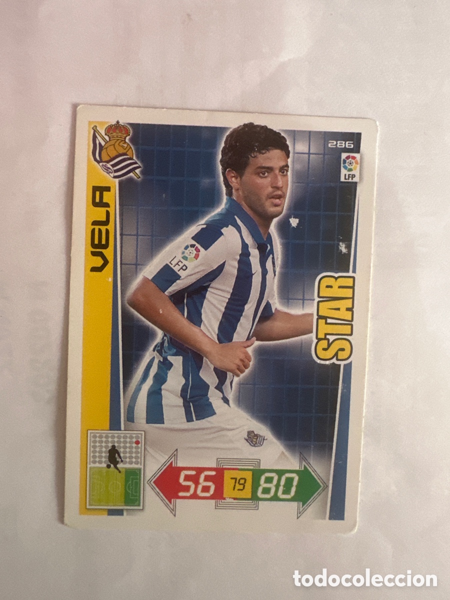 Fu&szlig;ball-Sticker: VELA 286 REAL SOCIEDAD ADRENALYN LA LIGA 2012 2013 12 13