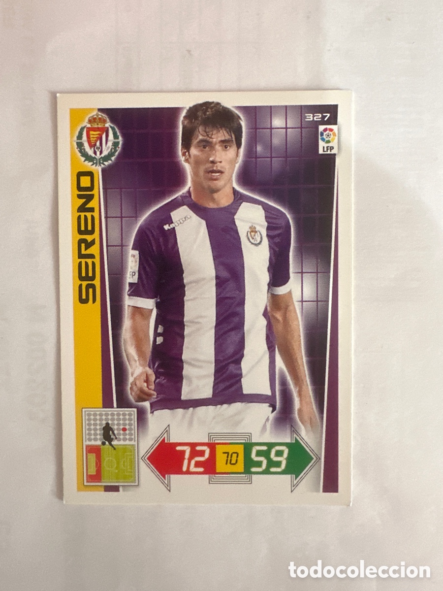 Fu&szlig;ball-Sticker: SERENO 327 VALLADOLID ADRENALYN LA LIGA 2012 2013 12 13