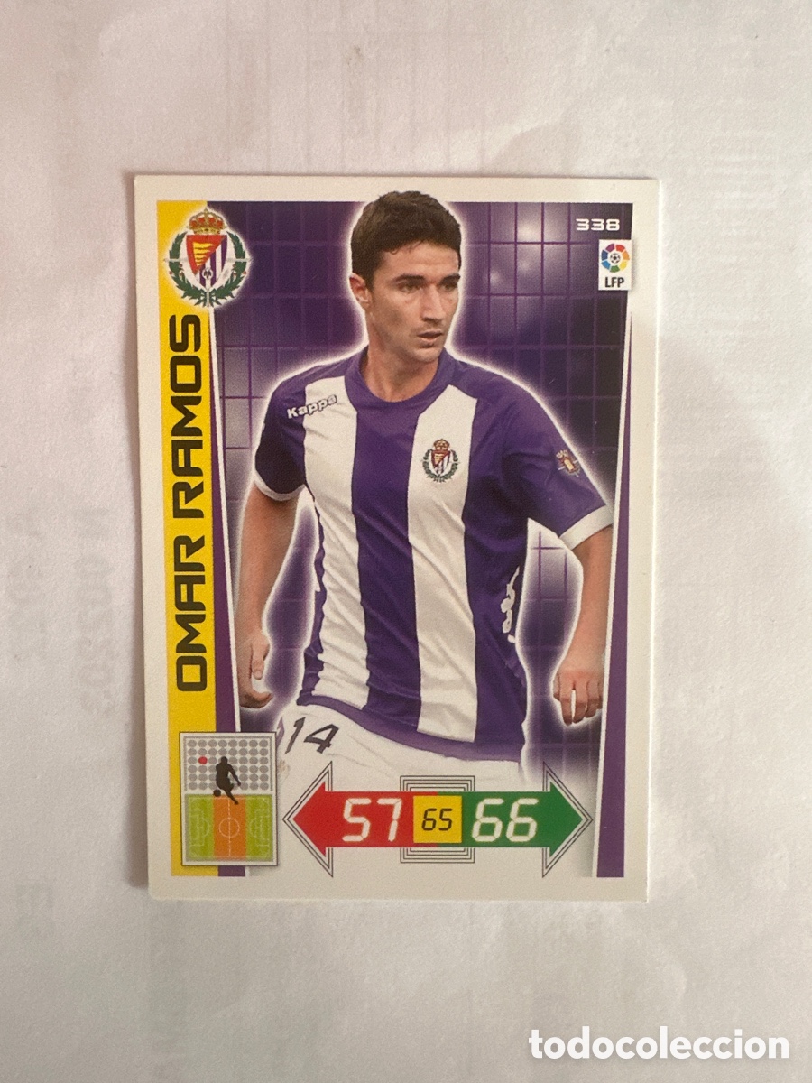 Fu&szlig;ball-Sticker: OMAR RAMOS 338 VALLADOLID ADRENALYN LA LIGA 2012 2013 12 13