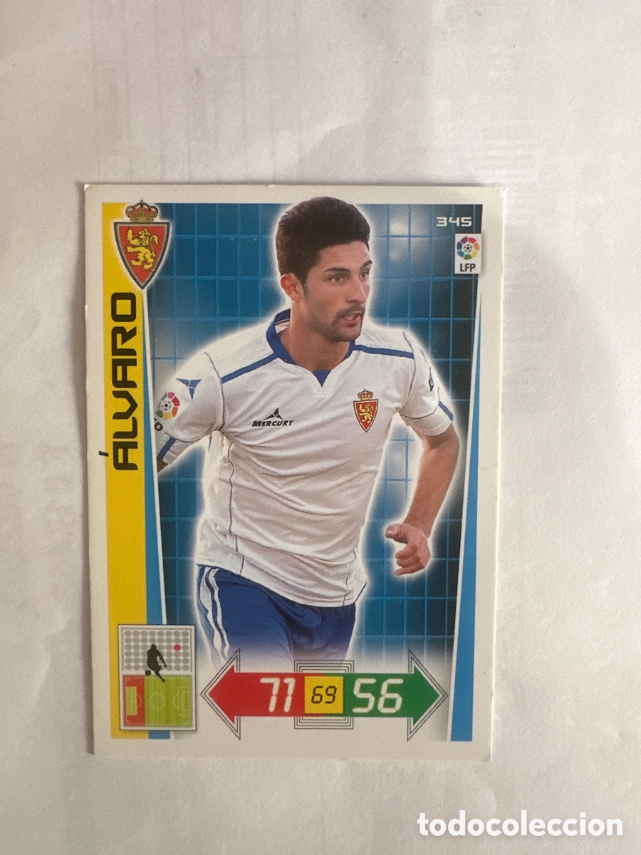Fu&szlig;ball-Sticker: &Aacute;LVARO 345 ZARAGOZA ADRENALYN LA LIGA 2012 2013 12 13