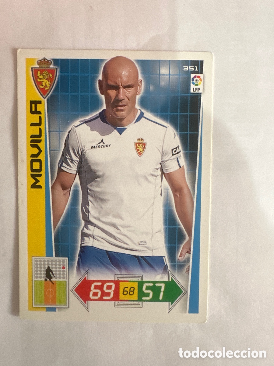 Fu&szlig;ball-Sticker: MOVILLA 351 ZARAGOZA ADRENALYN LA LIGA 2012 2013 12 13