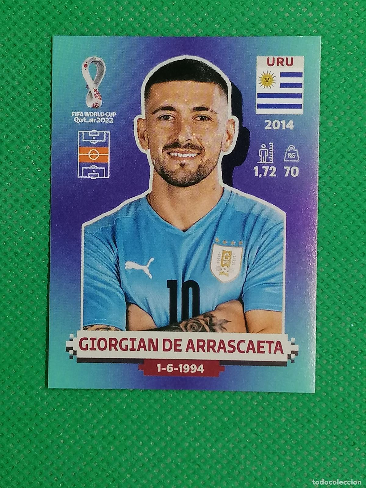 Cromos de F&uacute;tbol: URU 12 URU12 GIORGIAN ARRASCAETA URUGUAY ⚽ PANINI MUNDIAL WORLD CUP QATAR 2022 STICKER ⚽