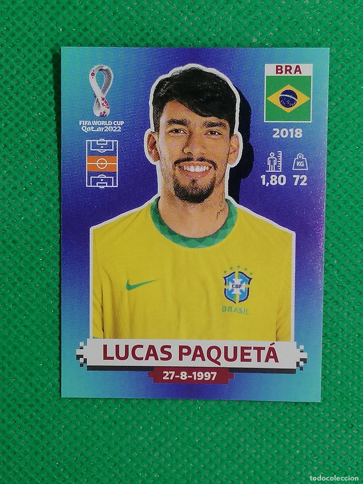 Cromos de F&uacute;tbol: BRA14 BRA14 LUCAS PAQUETA BRASIL ⚽ PANINI MUNDIAL WORLD CUP QATAR 2022 STICKER ⚽