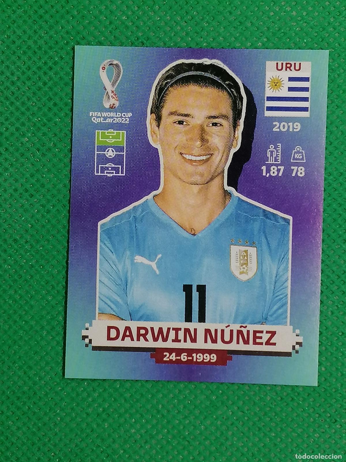 Football Stickers: URU 18 URU18 DARWIN NU&Ntilde;EZ URUGUAY ⚽ PANINI MUNDIAL WORLD CUP QATAR 2022 STICKER ⚽