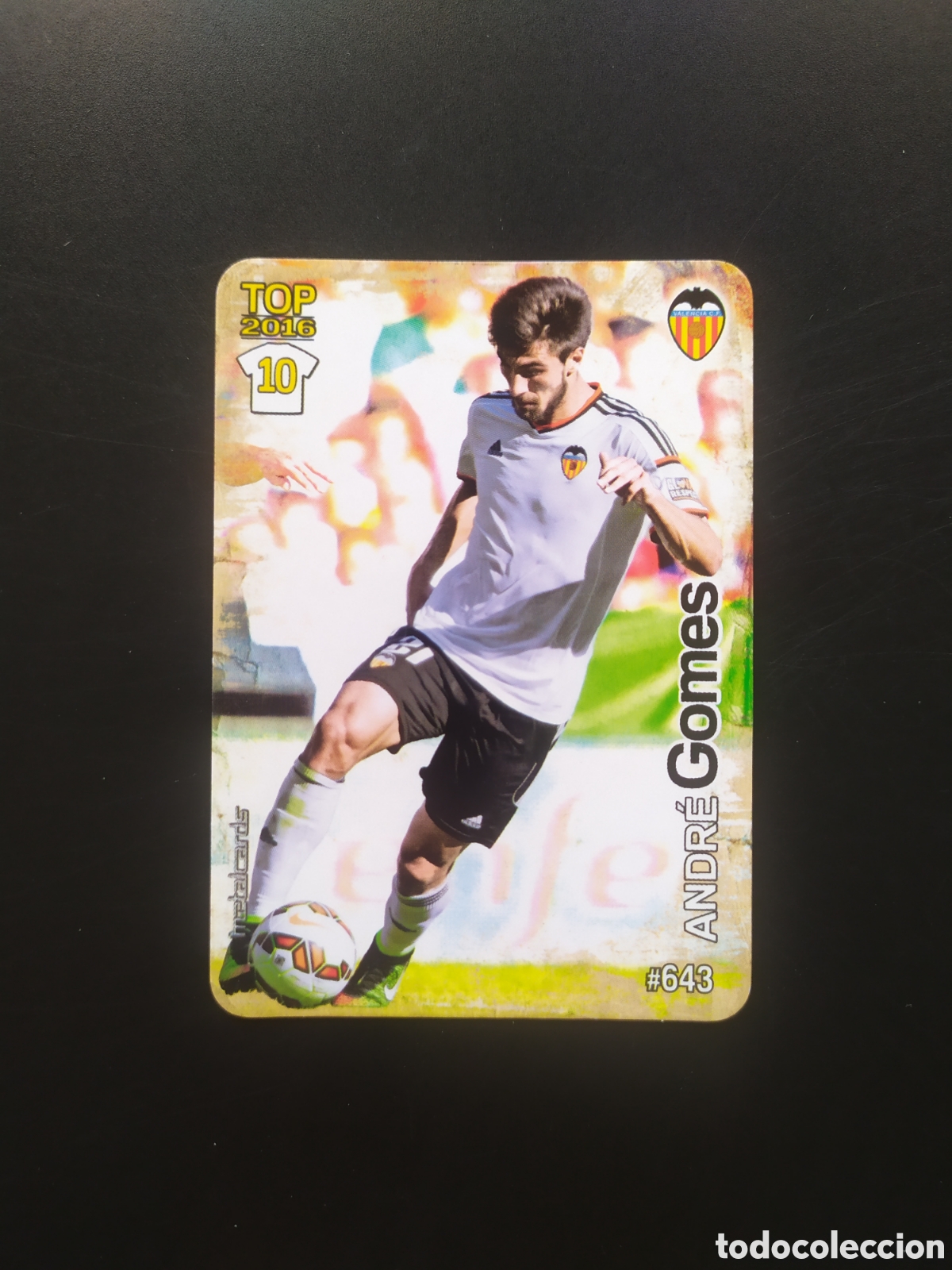 Cromos de f&uacute;tbol: Mundicromo fichas Liga 2015 2016 15 16 Andre Gomes mate n&deg; 643 Valencia
