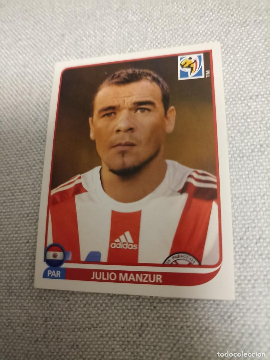 Cromos de F&uacute;tbol: Mundial Sud&aacute;frica 2010. 434- Manzur. Paraguay. Nunca pegado.