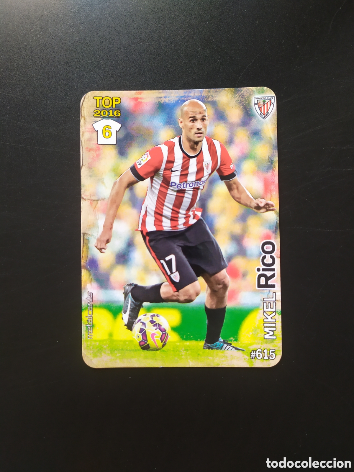 Cromos de f&uacute;tbol: Mundicromo fichas Liga 2015 2016 15 16 Mikel Rico mate n&deg; 615 Athletic Bilbao