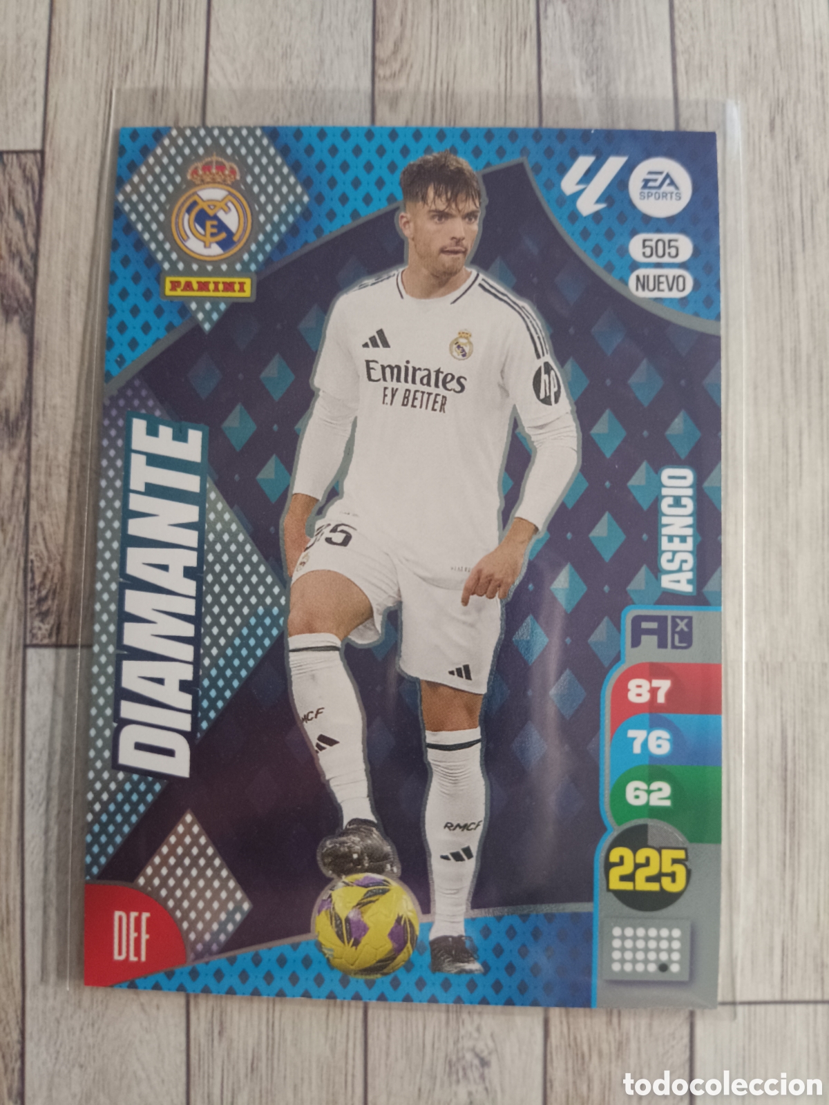 Cromos de F&uacute;tbol: 505 ASENCIO NUEVO DIAMANTE REAL MADRID ADRENALYN XL LIGA 2024 2025 PANINI 24 25