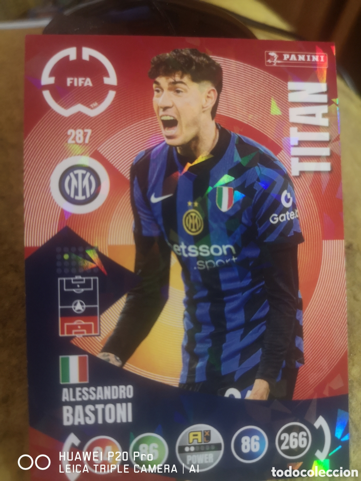 Figurine di Calcio: ADRENALYN XL 2025 - FIFA CLUB WORLD CUP - BASTONI TITAN / INTER MILAN 287