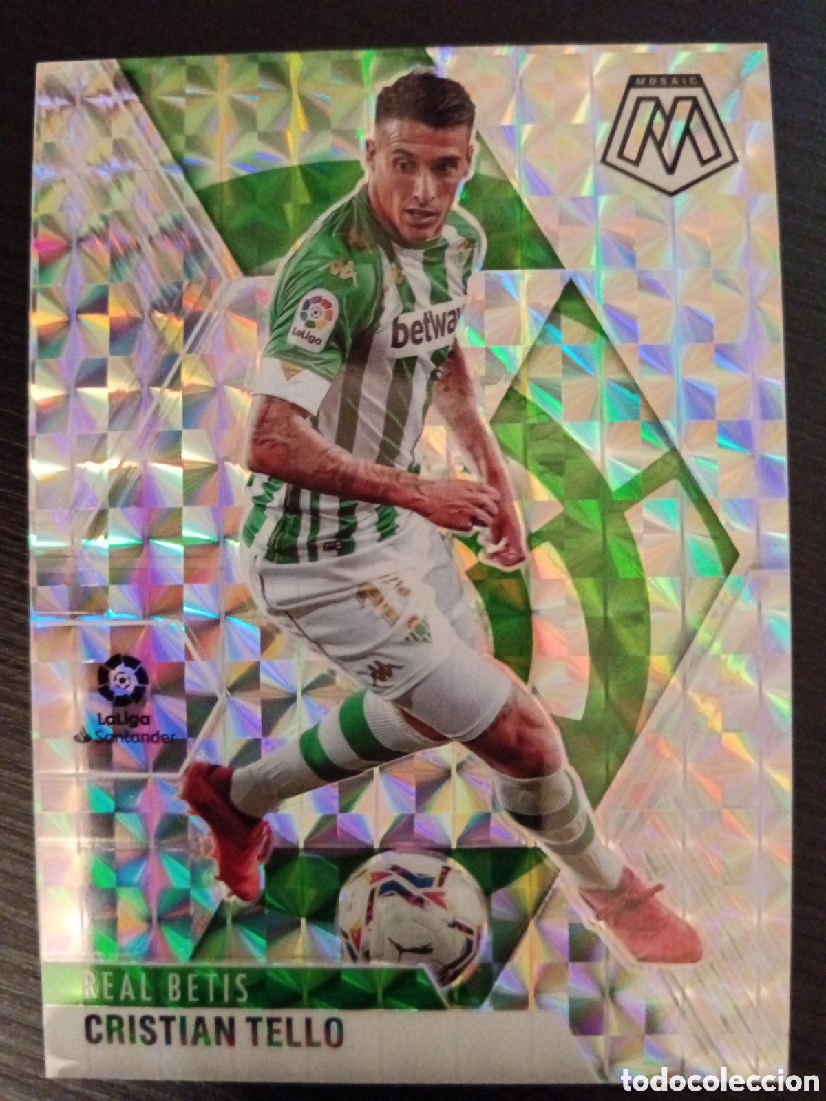 Cromos de Futebol: Cristian Tello Betis Silver Prizm Mosaic La Liga 20-21 #7