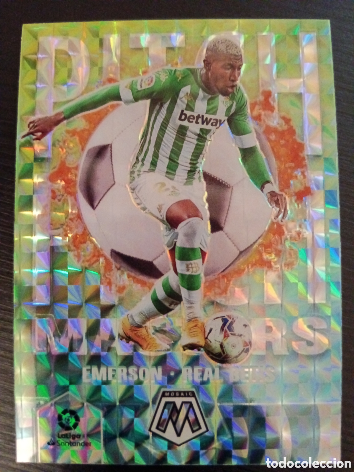 Cromos de Futebol: Emerson Betis Pitch Masters Silver Prizm Mosaic La Liga 20-21 #22