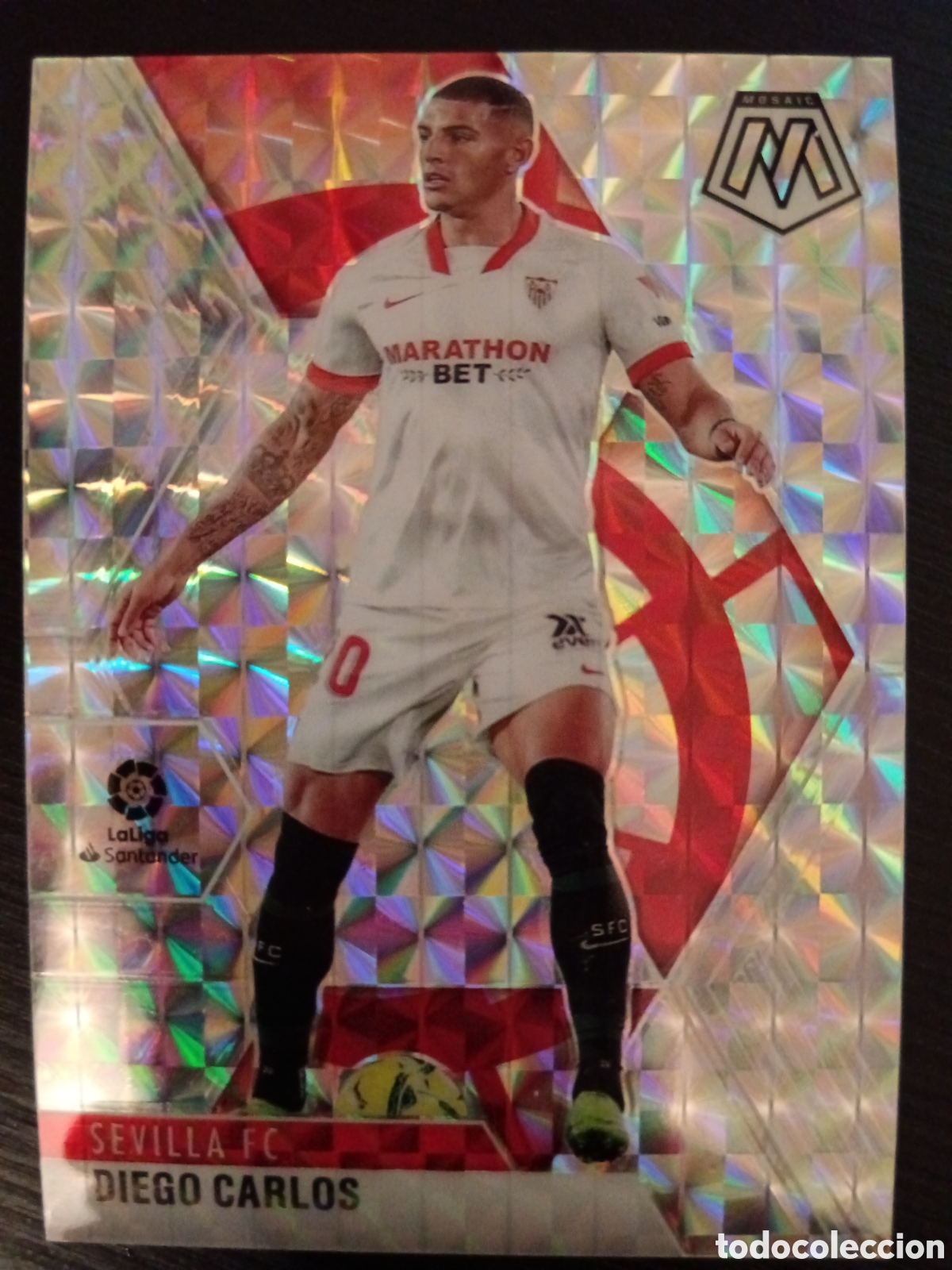 Cromos de Futebol: Diego Carlos Sevilla Silver Prizm Mosaic La Liga 20-21 #13