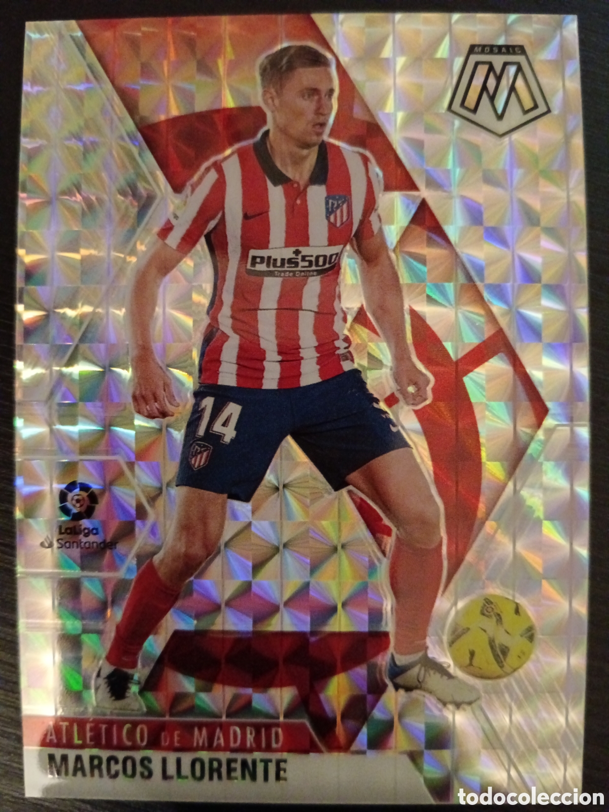 Cromos de Futebol: Marcos Llorente Atl&eacute;tico de Madrid Silver Prizm Mosaic La Liga 20-21 #100