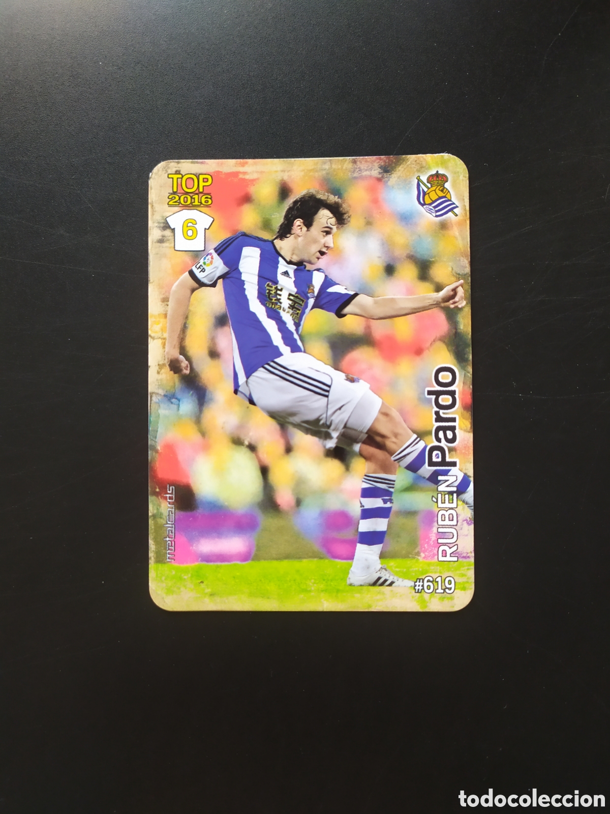 Cromos de f&uacute;tbol: Mundicromo fichas Liga 2015 2016 15 16 Rub&eacute;n Pardo mate n&deg; 619 Real Sociedad
